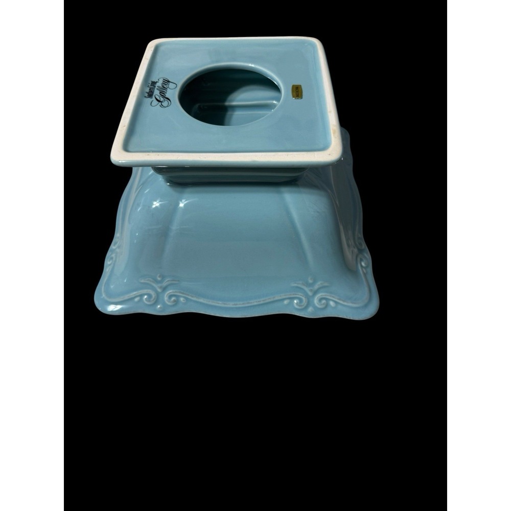 Southern Living Gallery Collection  Pacific Lidded Vegetable Bowl 41036 Blue - Picture 6 of 11